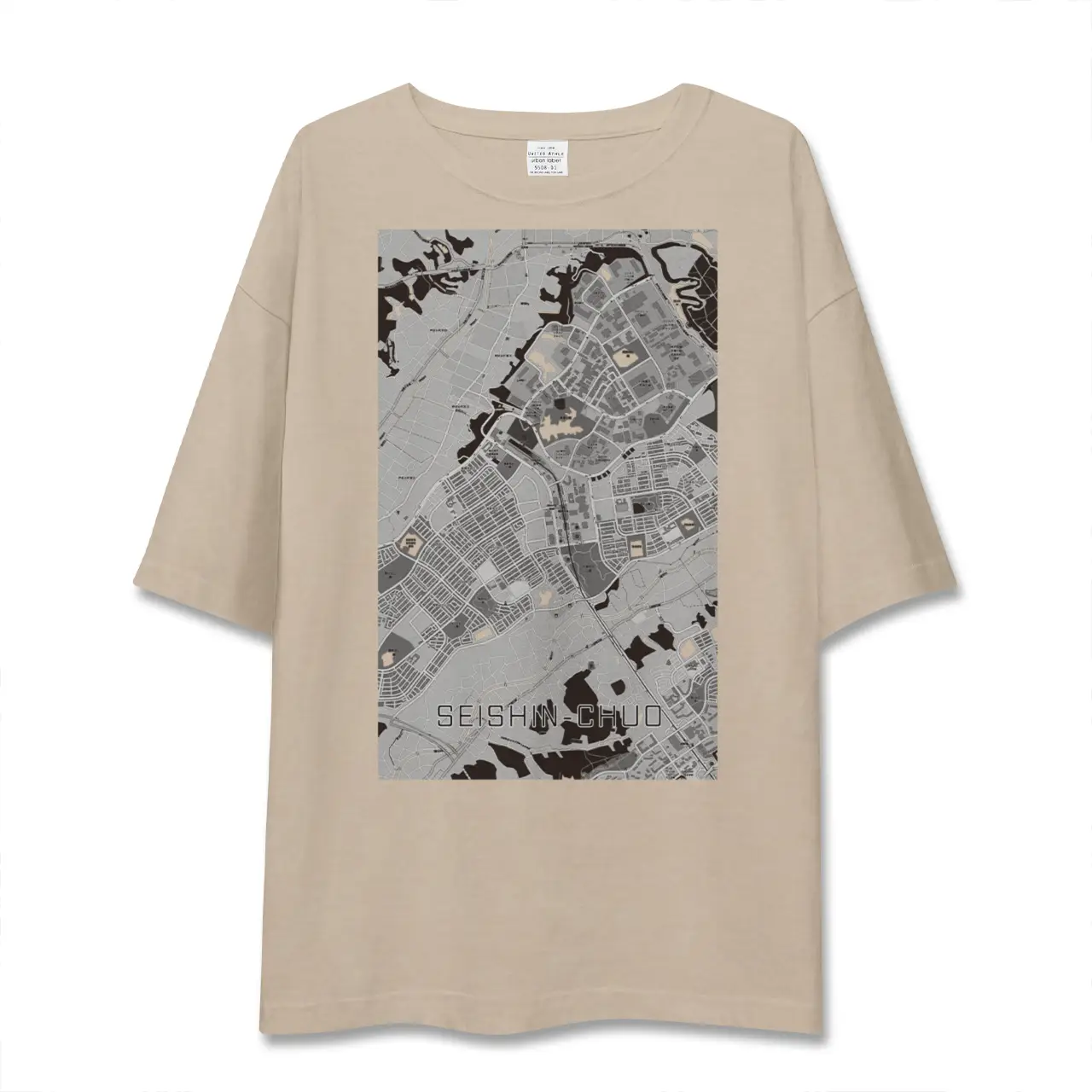 【西神中央(兵庫県)】地図柄ビッグシルエットTシャツ