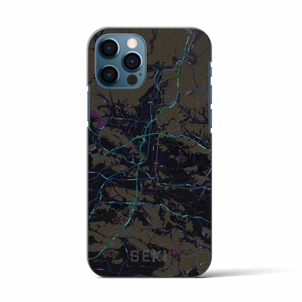 【関(岐阜県)】地図柄iPhoneケース(バックカバータイプ)