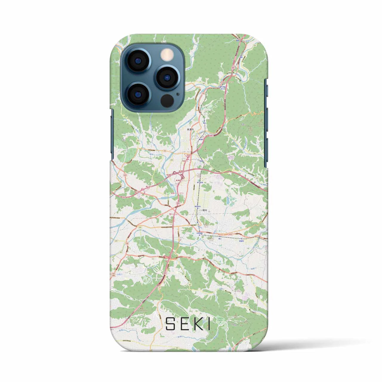 【関(岐阜県)】地図柄iPhoneケース(バックカバータイプ)
