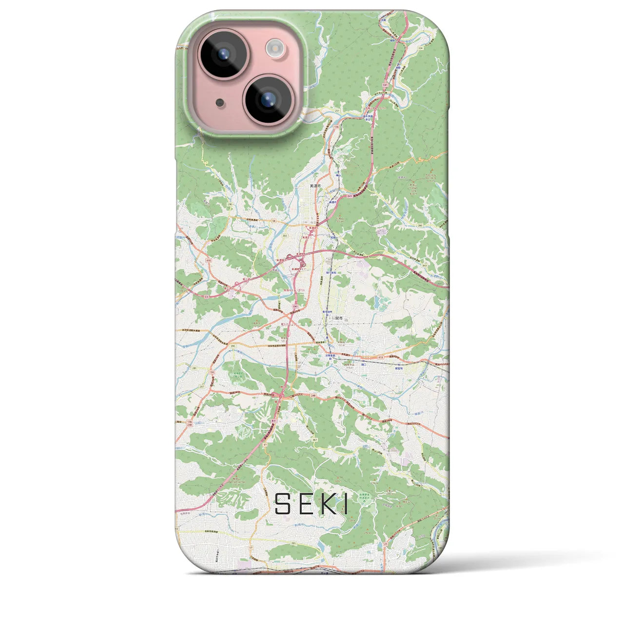 【関(岐阜県)】地図柄iPhoneケース(バックカバータイプ)