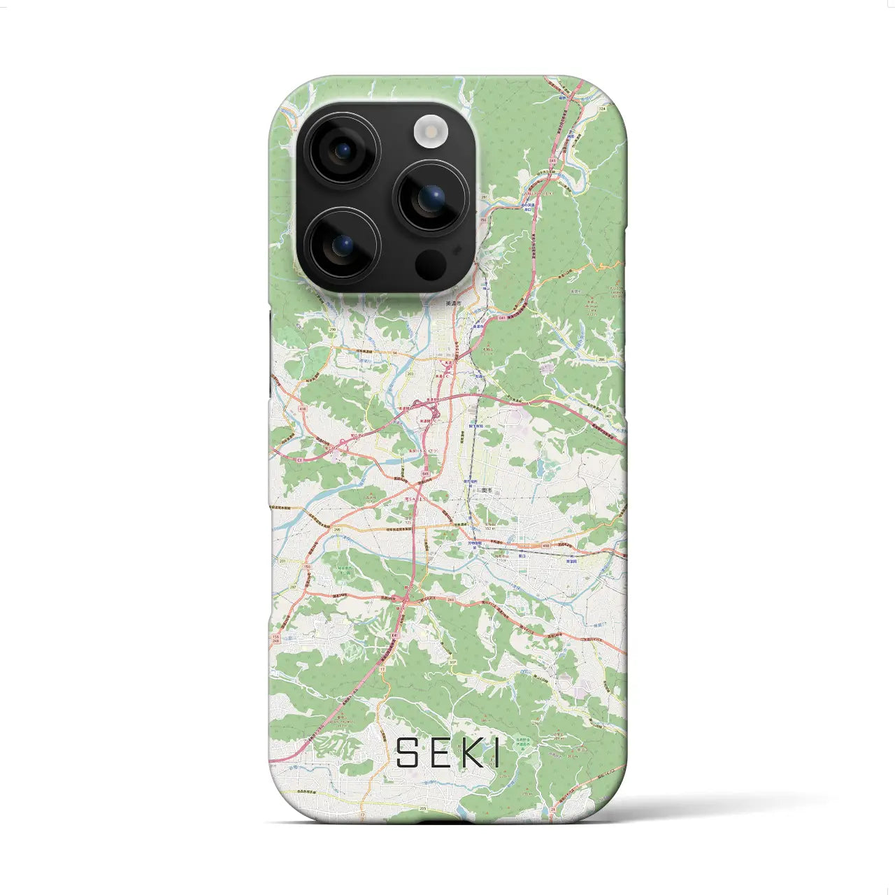【関(岐阜県)】地図柄iPhoneケース(バックカバータイプ)