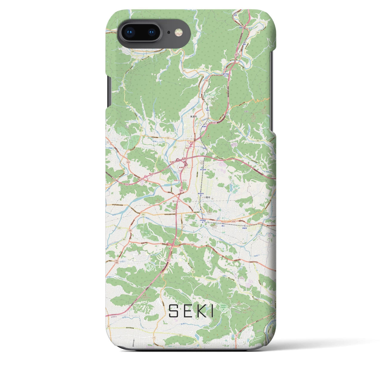 【関(岐阜県)】地図柄iPhoneケース(バックカバータイプ)