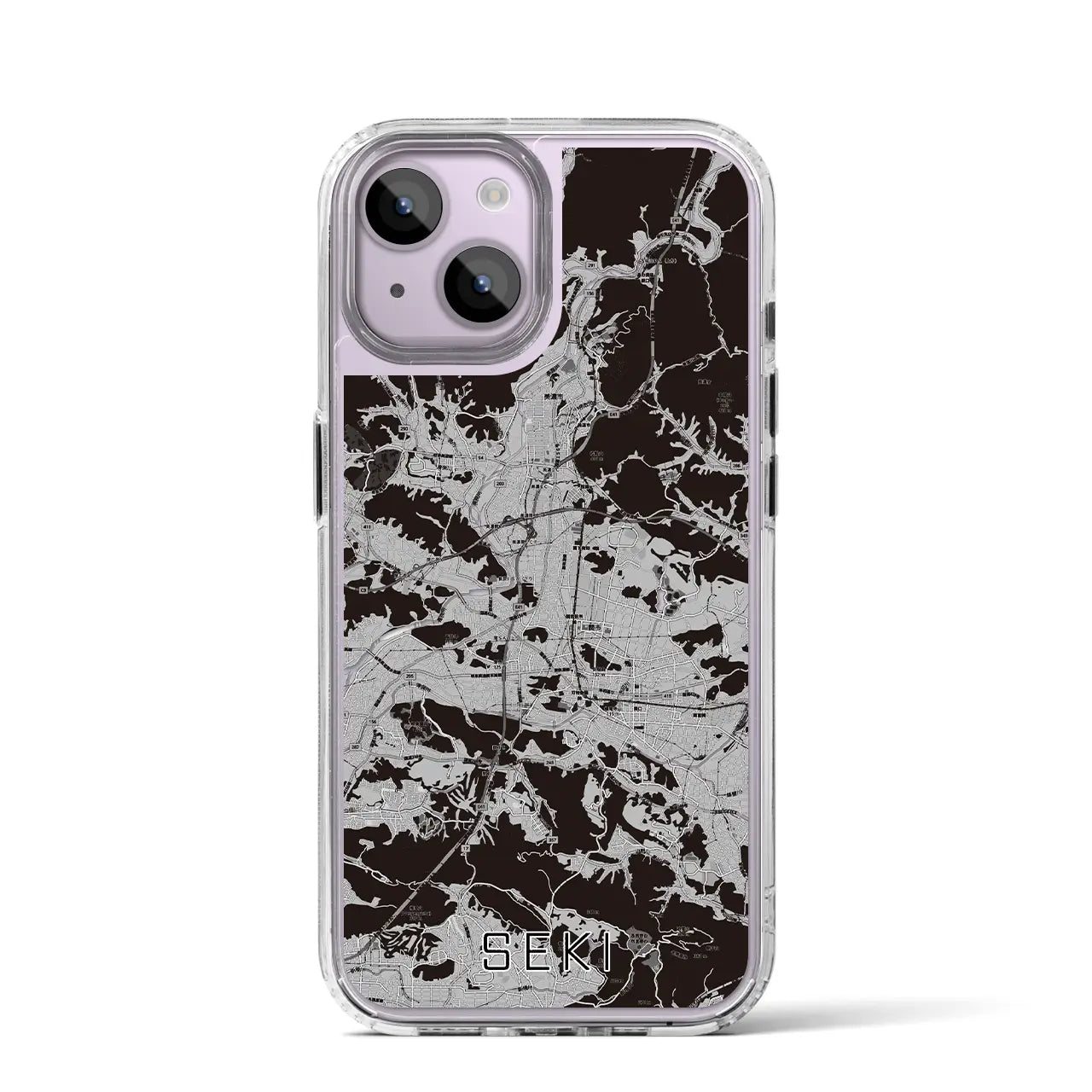 【関(岐阜県)】地図柄iPhoneケース(MagSafeタイプ)