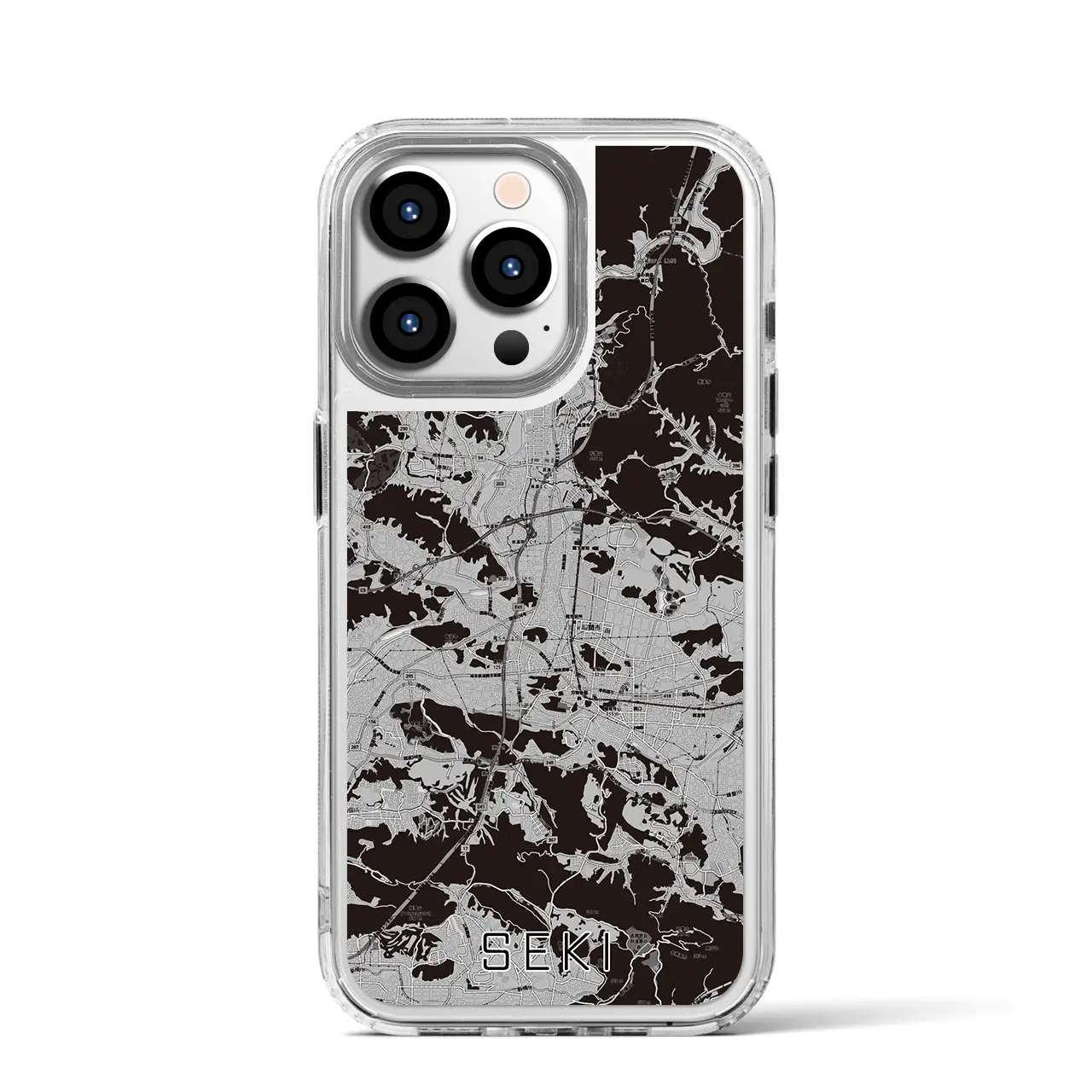 【関(岐阜県)】地図柄iPhoneケース(MagSafeタイプ)