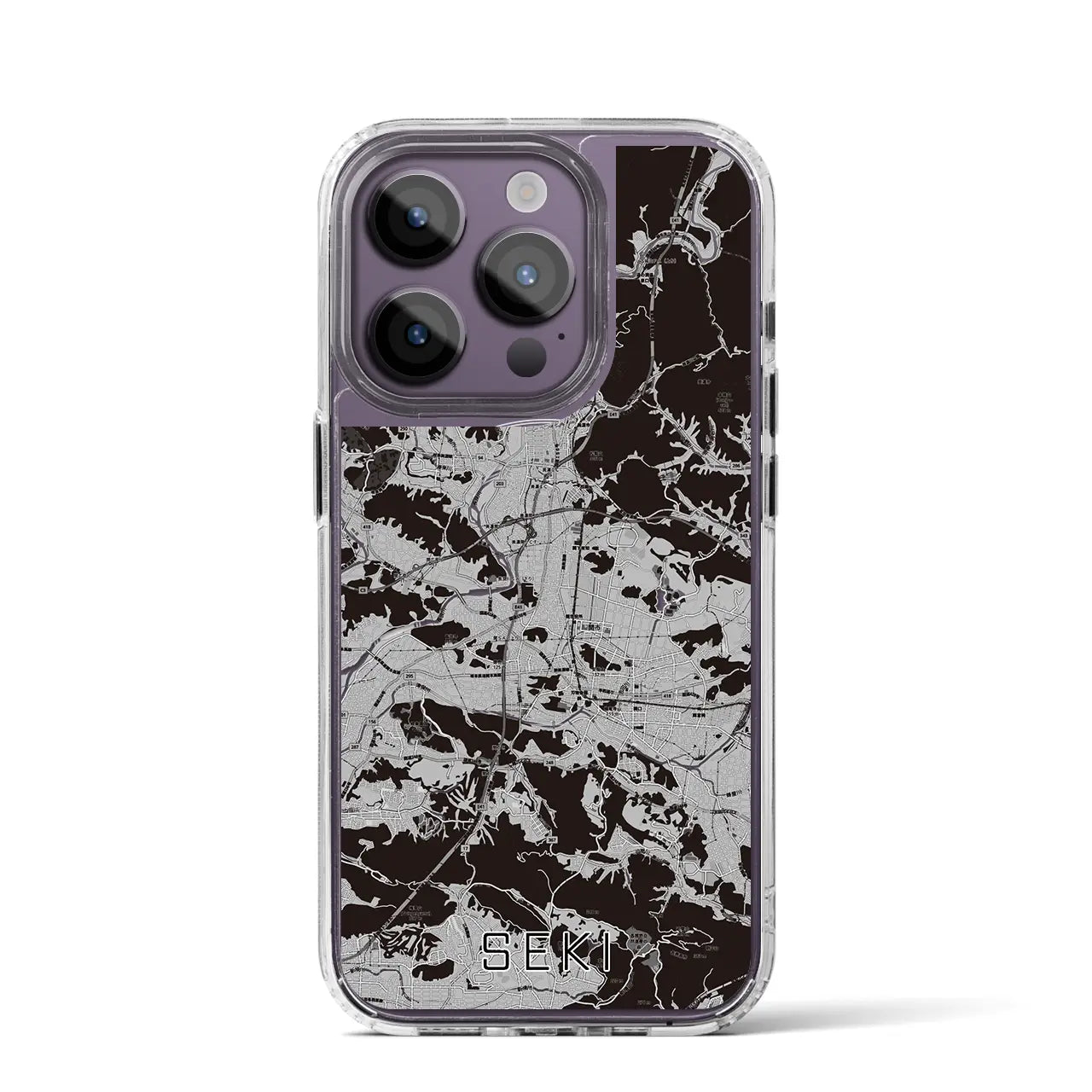 【関(岐阜県)】地図柄iPhoneケース(MagSafeタイプ)