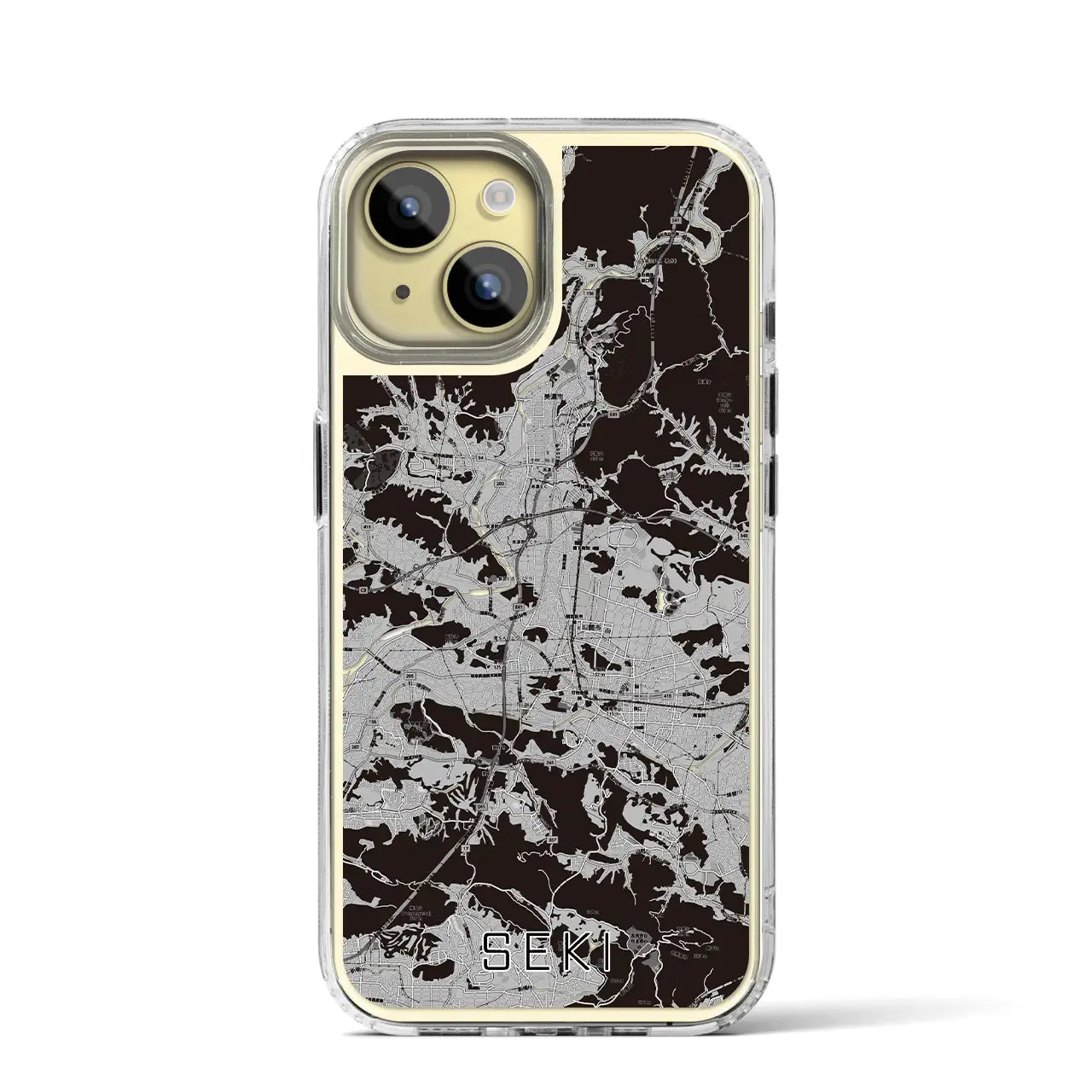 【関(岐阜県)】地図柄iPhoneケース(MagSafeタイプ)