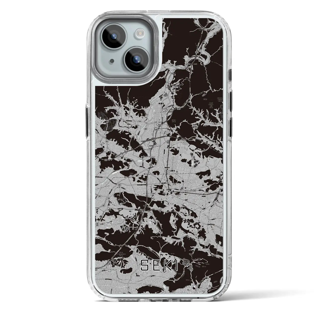 【関(岐阜県)】地図柄iPhoneケース(MagSafeタイプ)