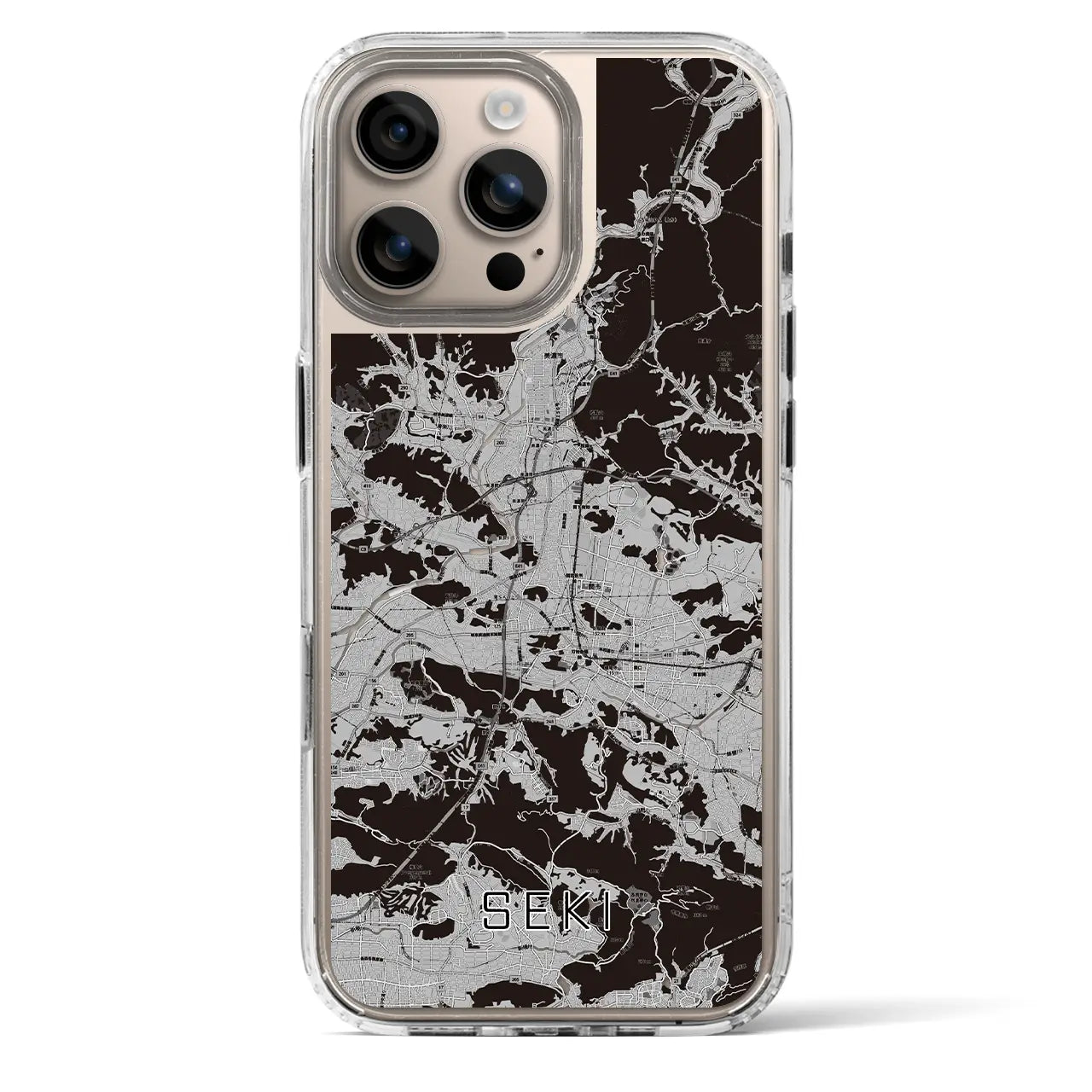 【関(岐阜県)】地図柄iPhoneケース(MagSafeタイプ)