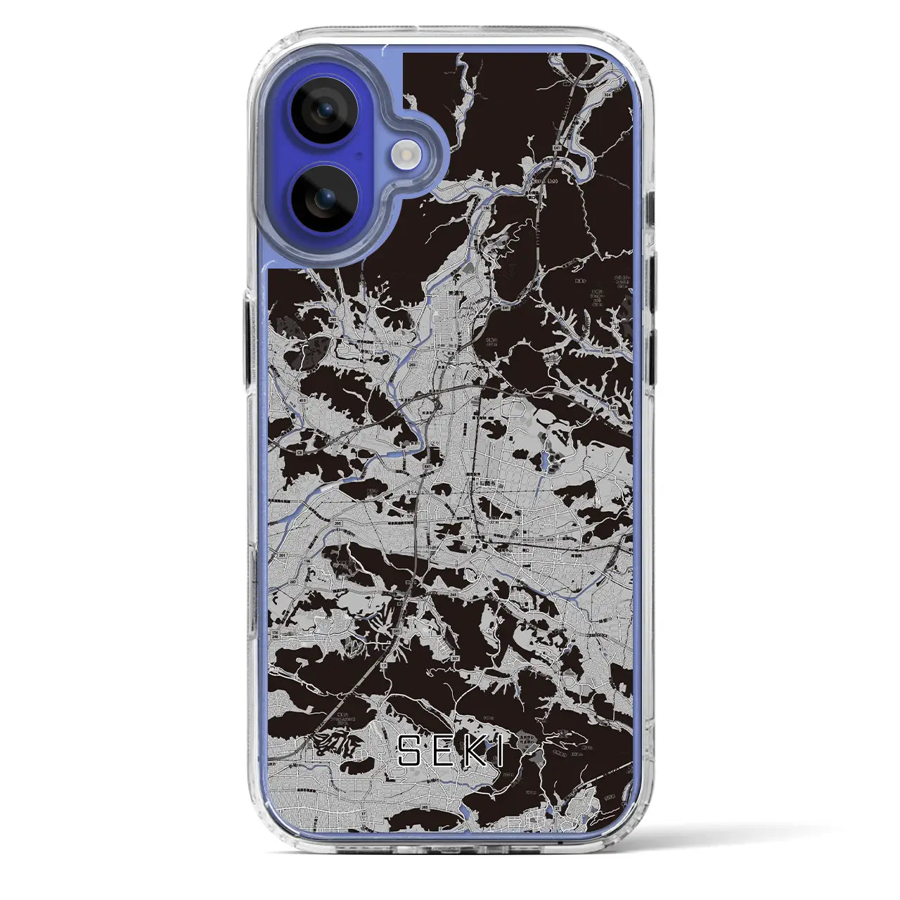 【関(岐阜県)】地図柄iPhoneケース(MagSafeタイプ)