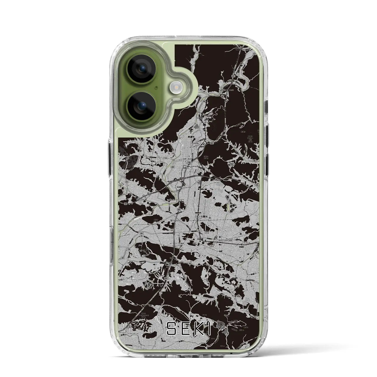 【関(岐阜県)】地図柄iPhoneケース(MagSafeタイプ)