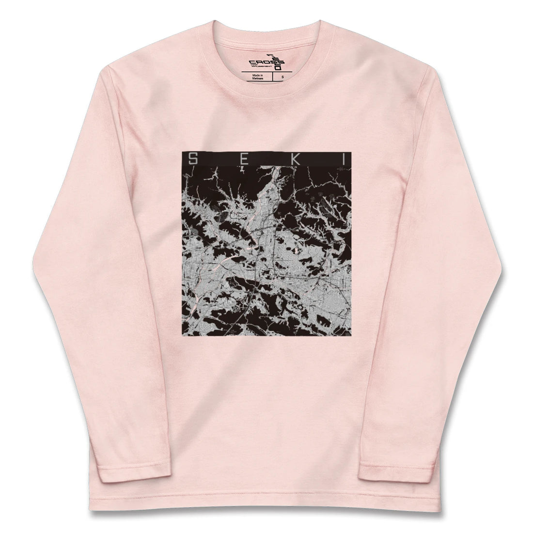 【関(岐阜県)】地図柄ロングスリーブTシャツ