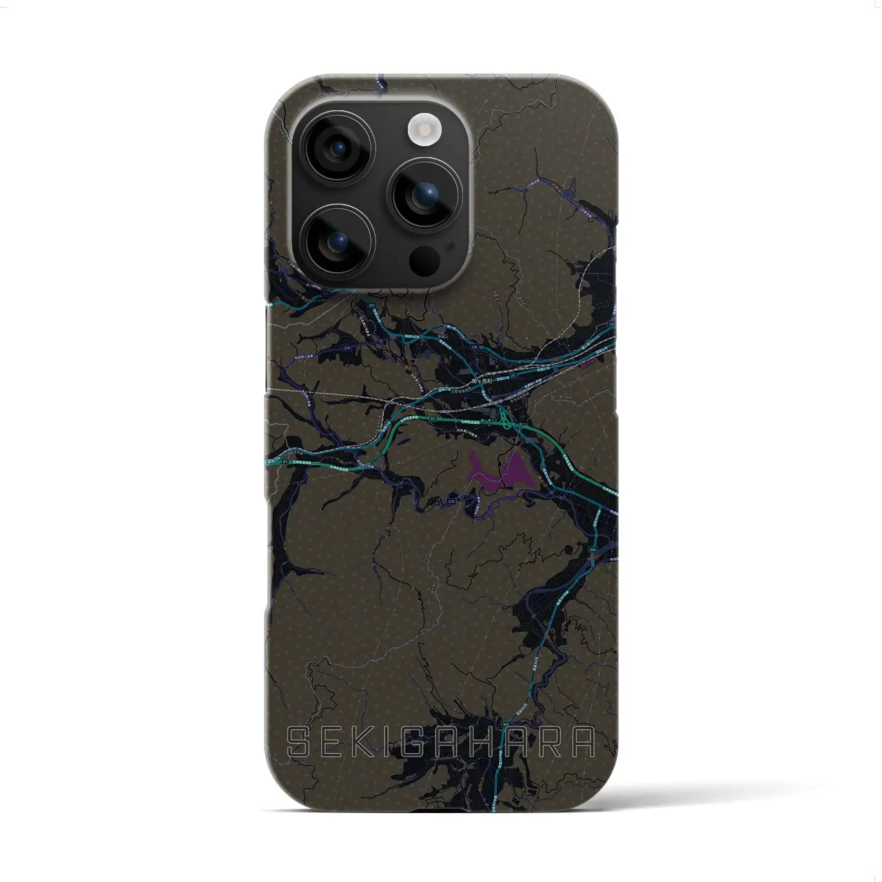 【関ケ原(岐阜県)】地図柄iPhoneケース(バックカバータイプ)