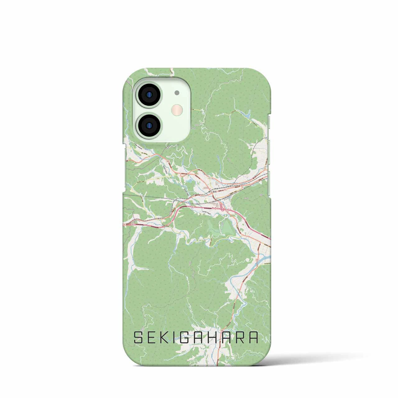 【関ケ原(岐阜県)】地図柄iPhoneケース(バックカバータイプ)