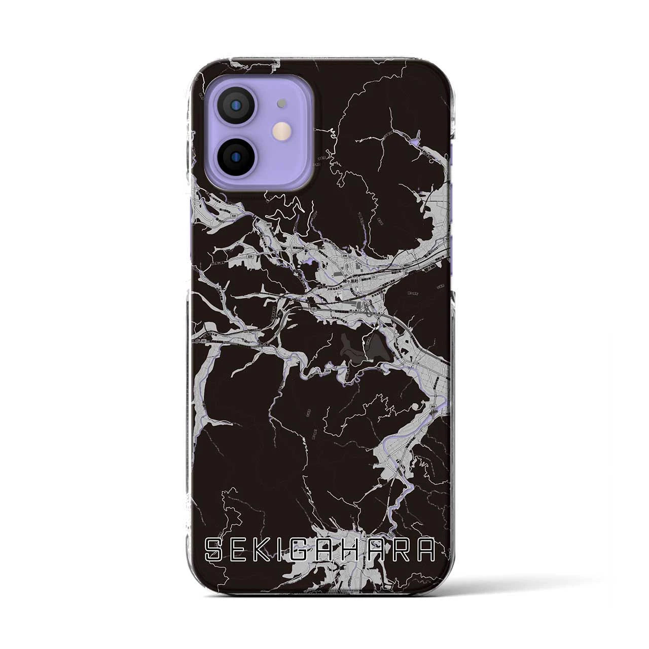 【関ケ原(岐阜県)】地図柄iPhoneケース(クリアタイプ)