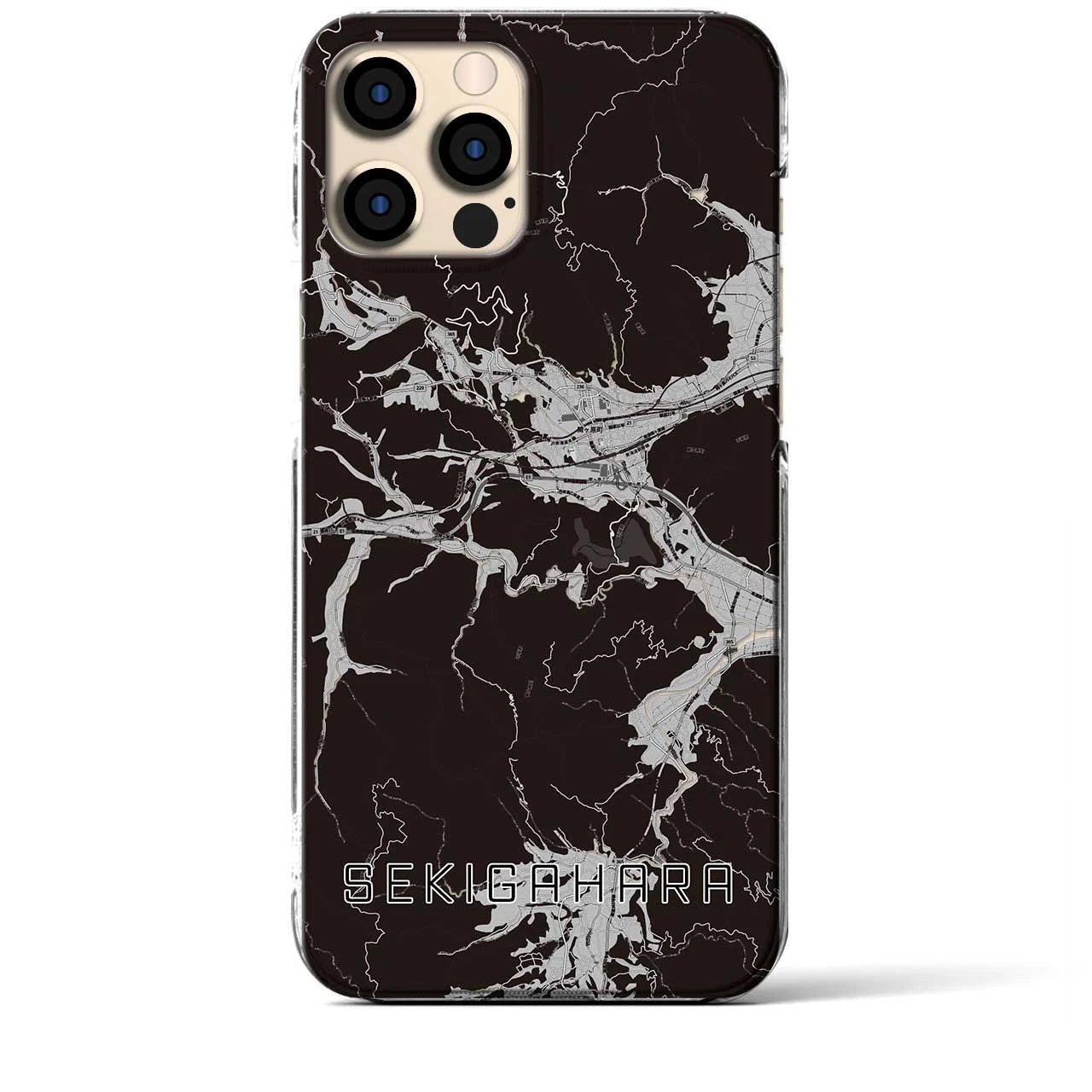 【関ケ原(岐阜県)】地図柄iPhoneケース(クリアタイプ)