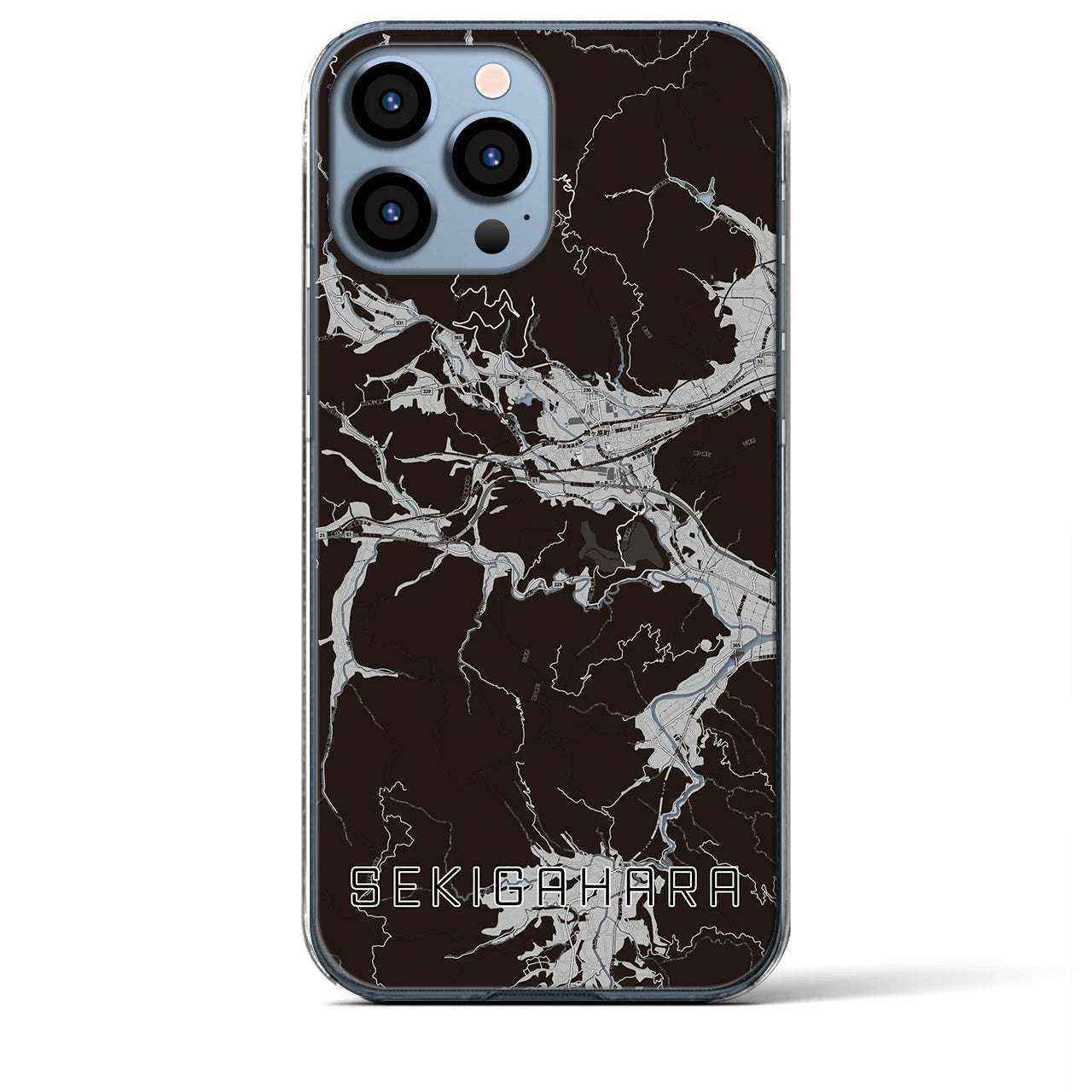 【関ケ原(岐阜県)】地図柄iPhoneケース(クリアタイプ)