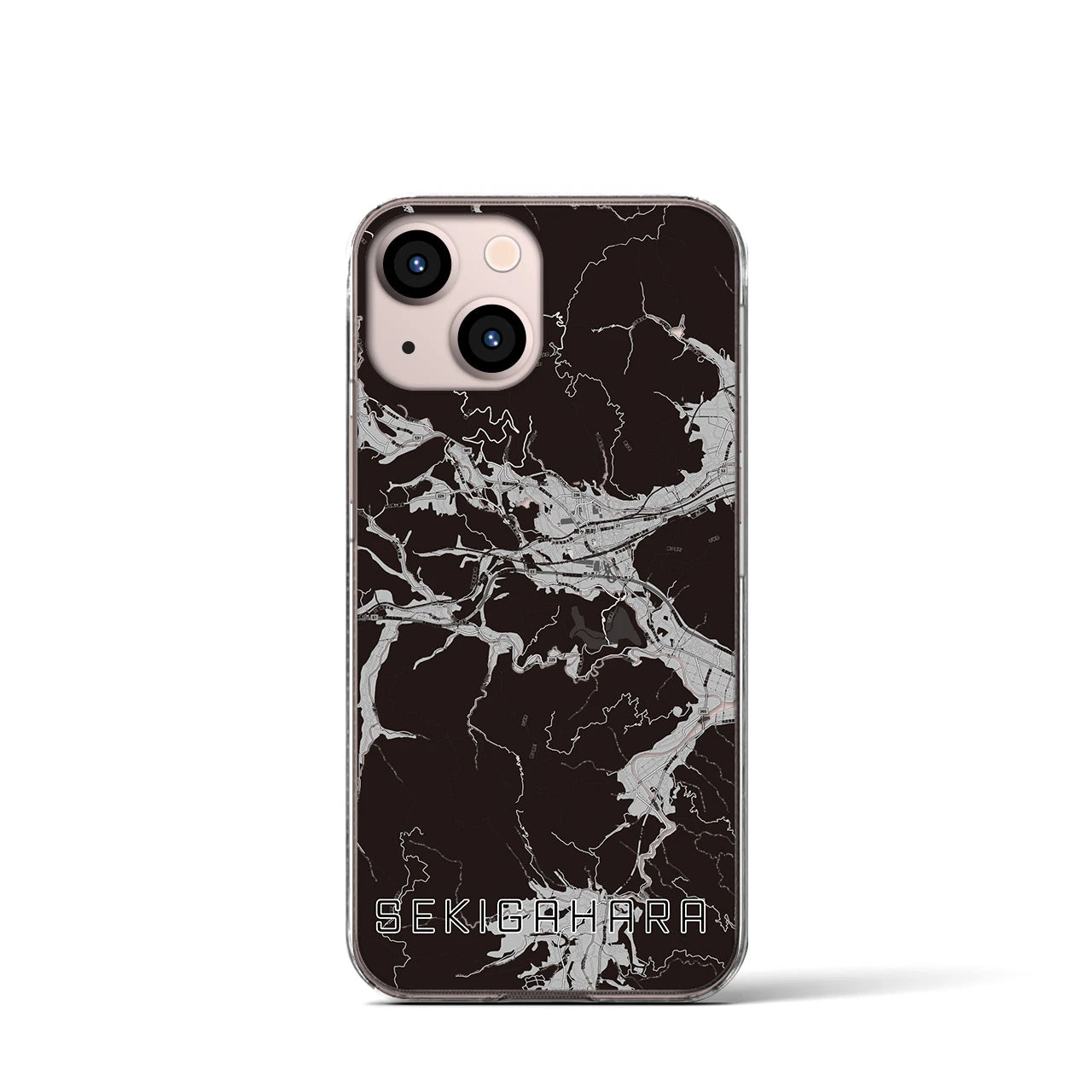 【関ケ原(岐阜県)】地図柄iPhoneケース(クリアタイプ)