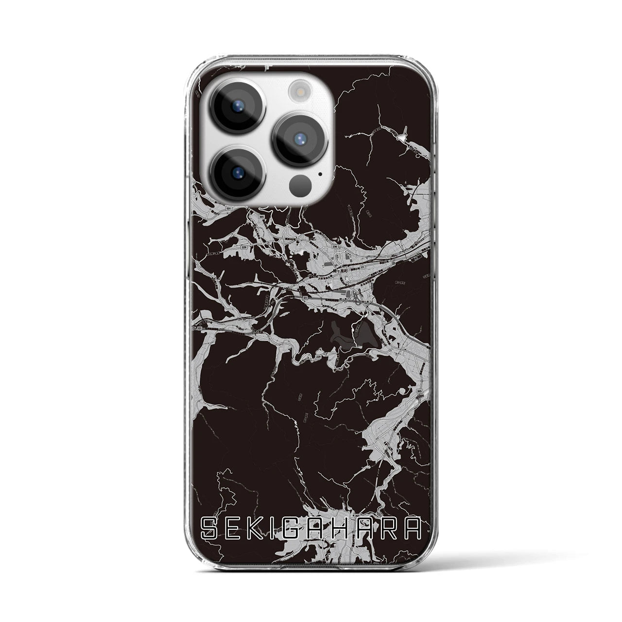 【関ケ原(岐阜県)】地図柄iPhoneケース(クリアタイプ)