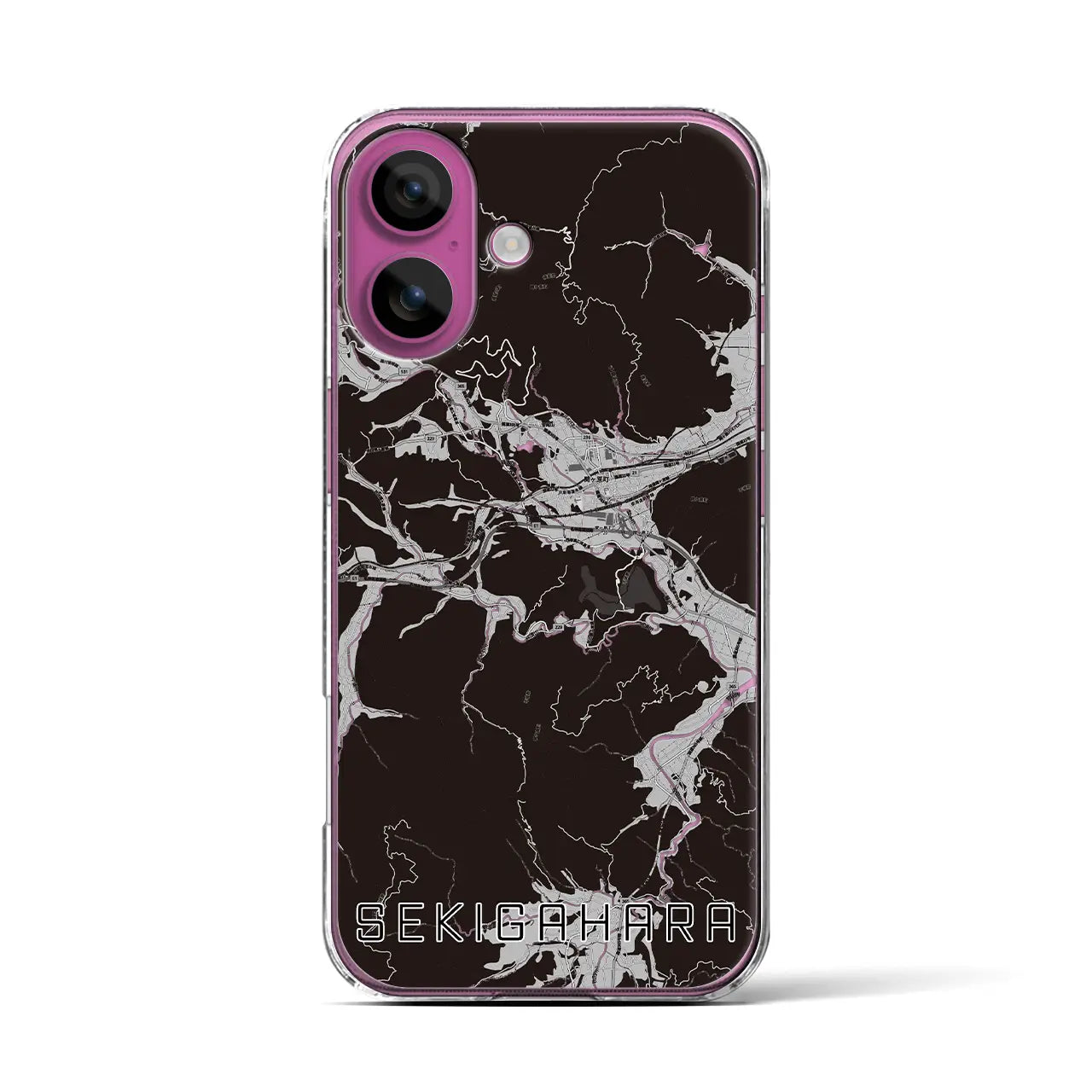 【関ケ原(岐阜県)】地図柄iPhoneケース(クリアタイプ)