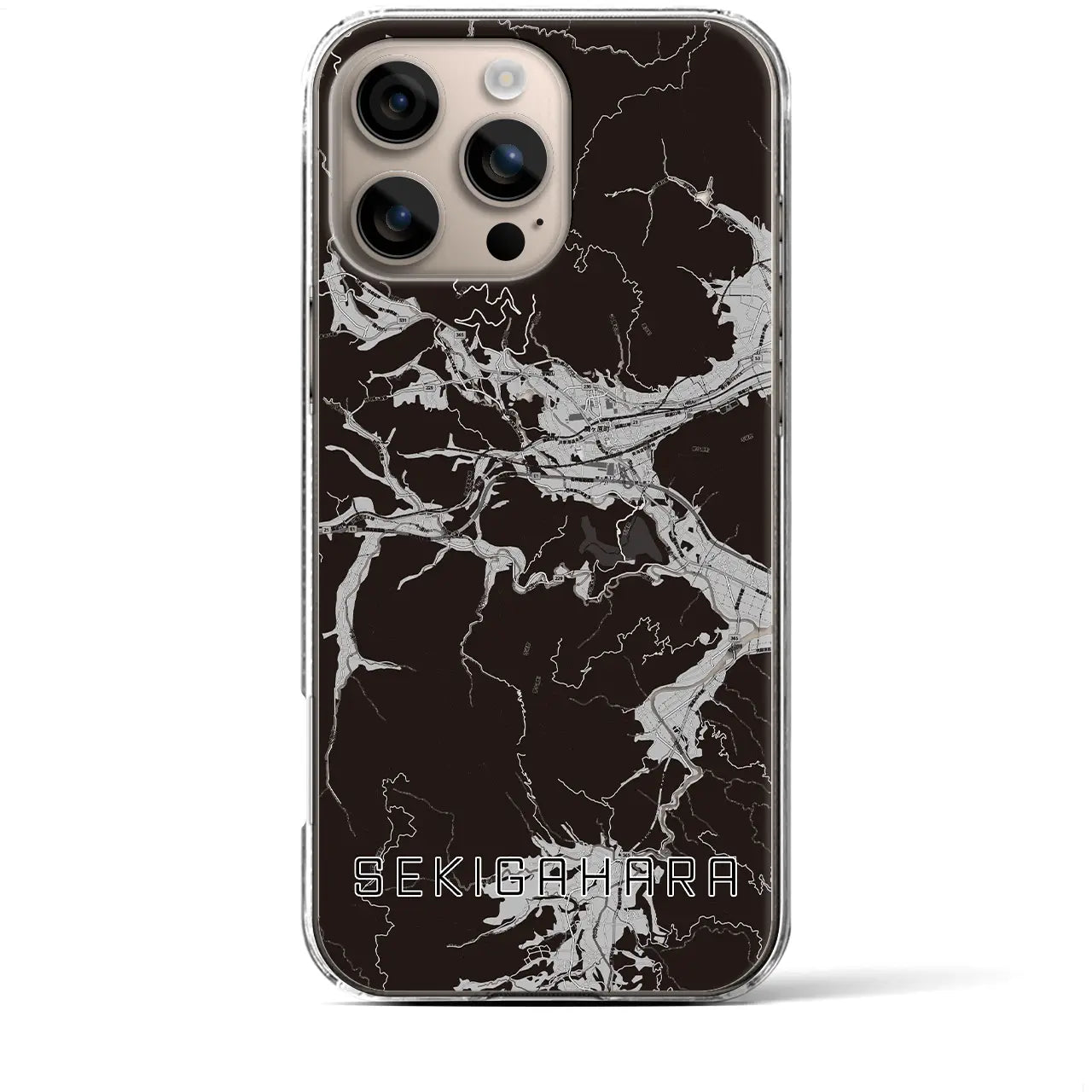 【関ケ原(岐阜県)】地図柄iPhoneケース(クリアタイプ)