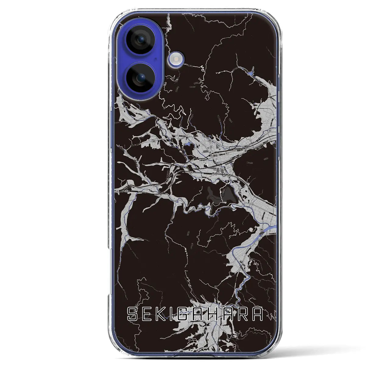 【関ケ原(岐阜県)】地図柄iPhoneケース(クリアタイプ)