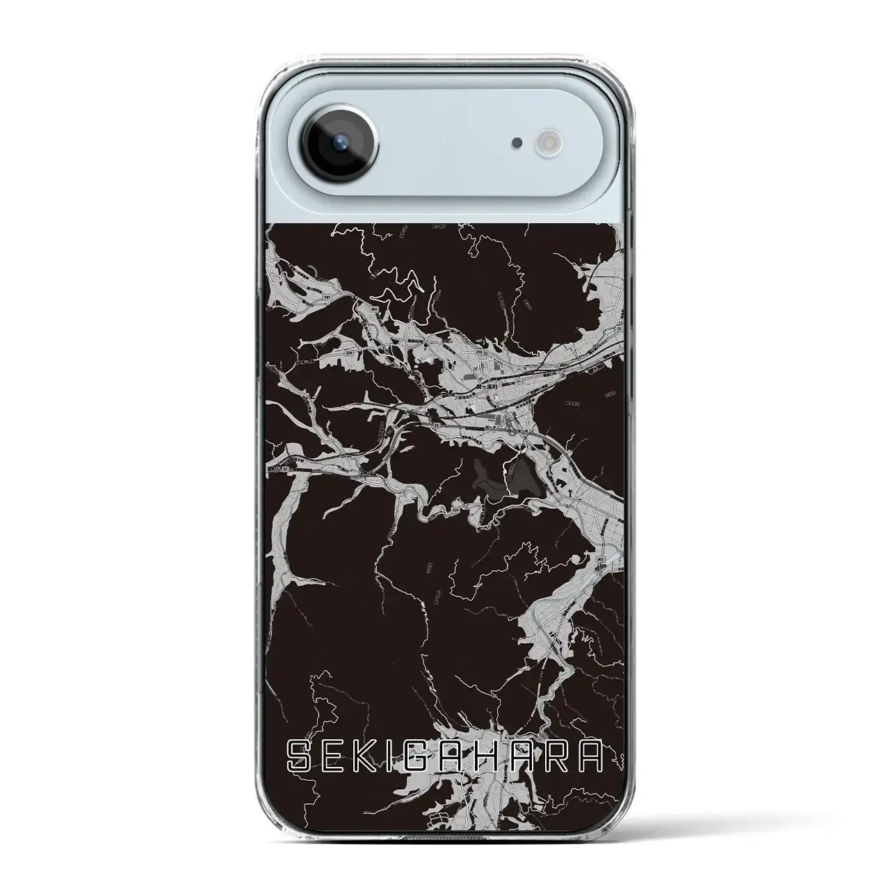 【関ケ原(岐阜県)】地図柄iPhoneケース(クリアタイプ)