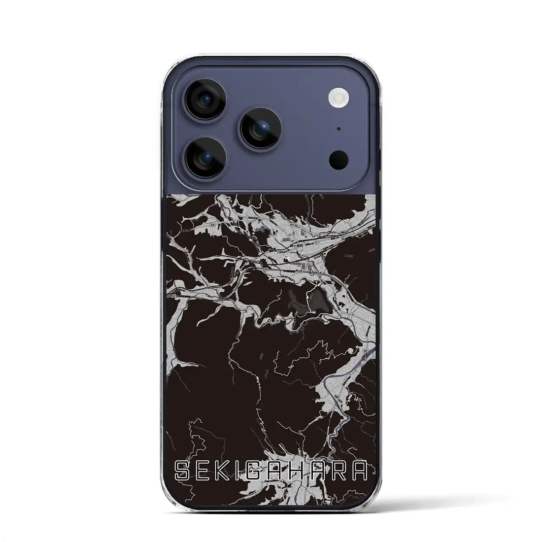 【関ケ原(岐阜県)】地図柄iPhoneケース(クリアタイプ)