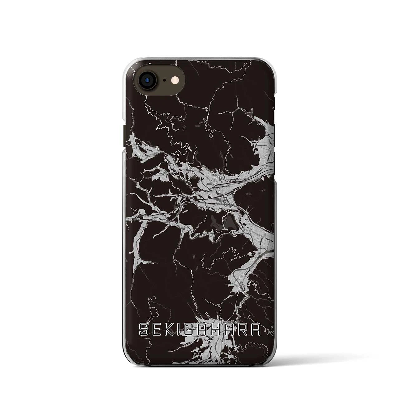 【関ケ原(岐阜県)】地図柄iPhoneケース(クリアタイプ)