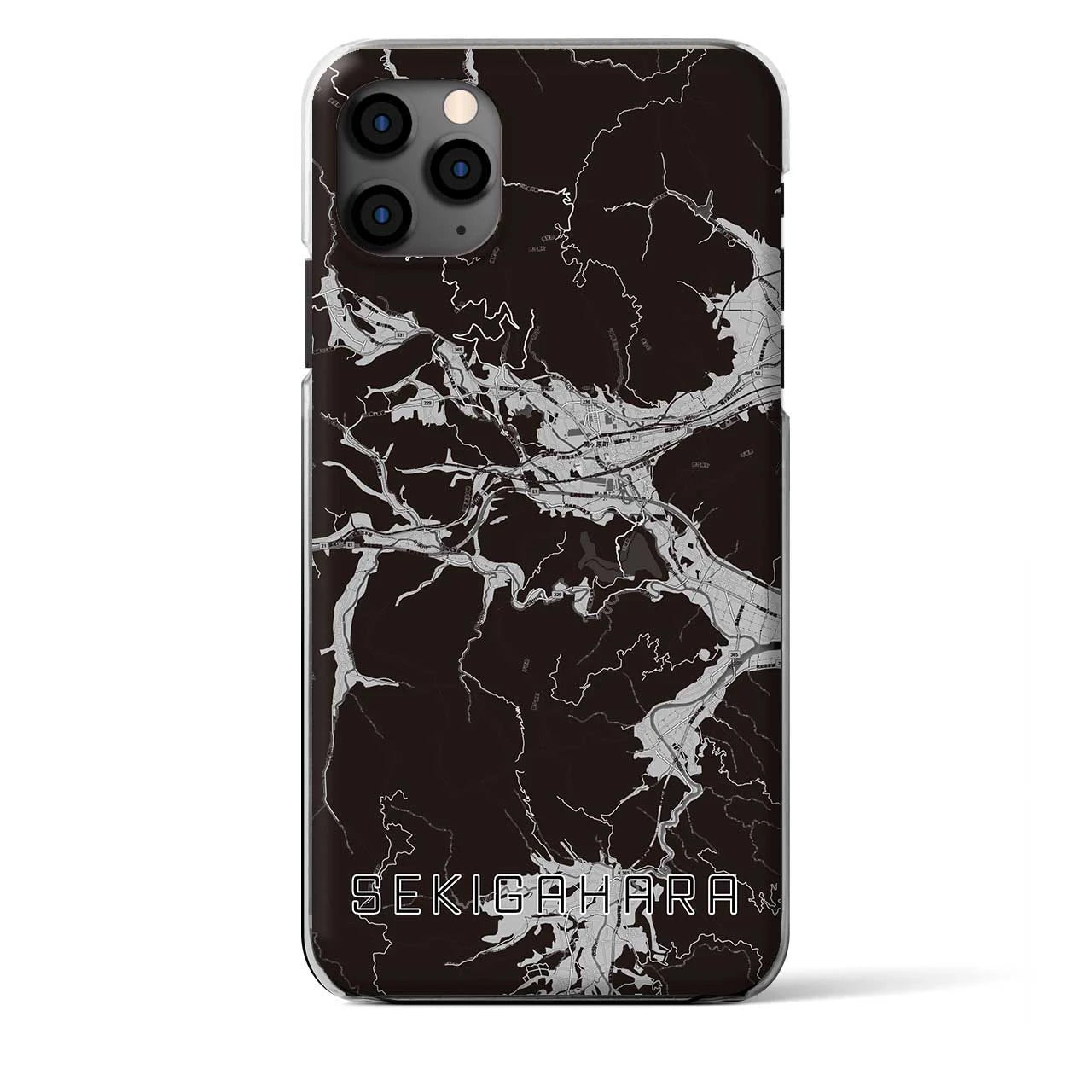 【関ケ原(岐阜県)】地図柄iPhoneケース(クリアタイプ)