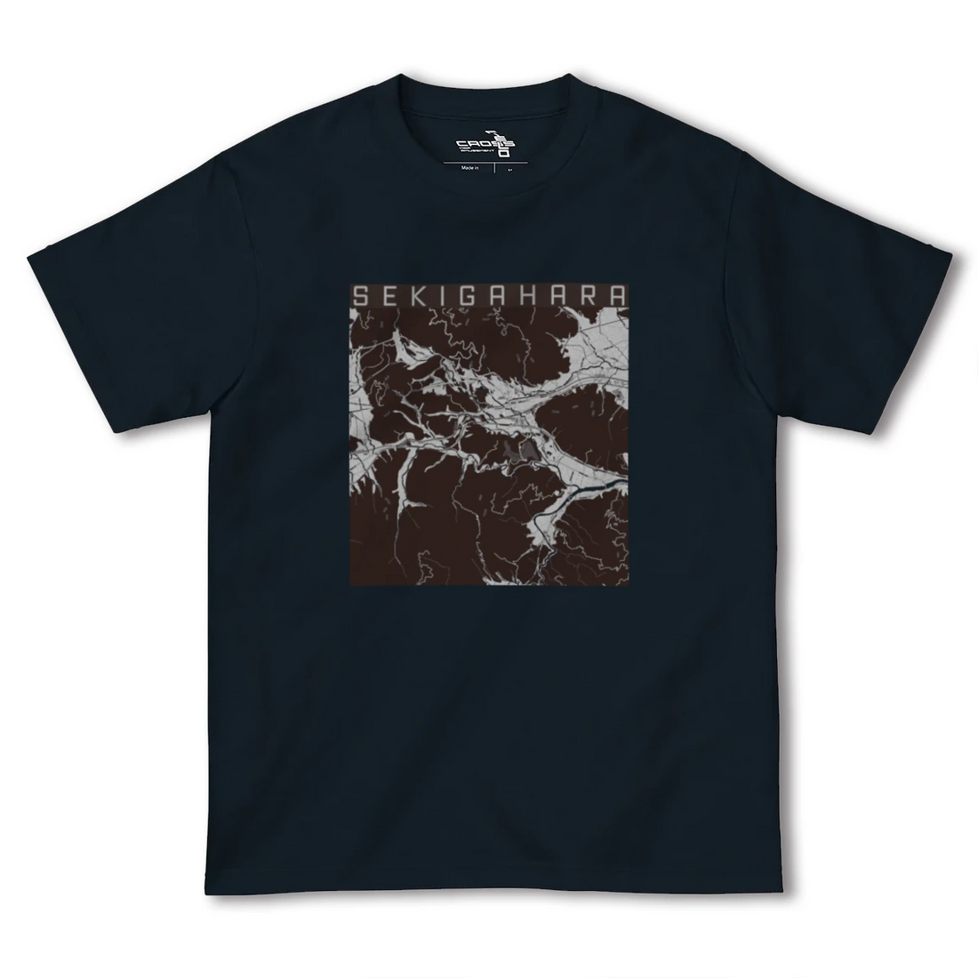 【関ケ原(岐阜県)】地図柄ヘビーウェイトTシャツ