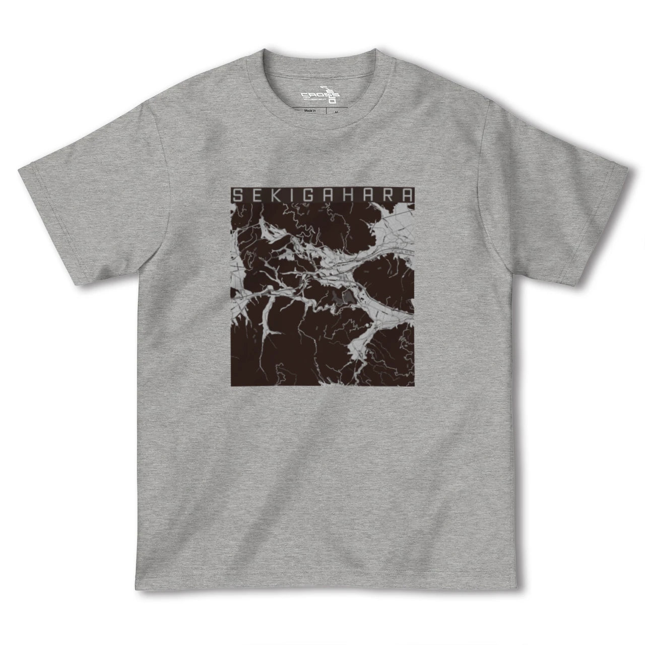 【関ケ原(岐阜県)】地図柄ヘビーウェイトTシャツ