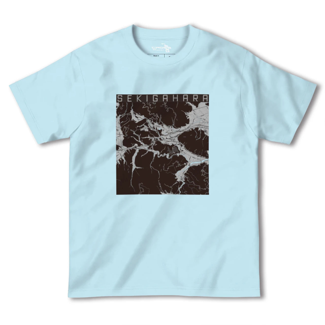 【関ケ原(岐阜県)】地図柄ヘビーウェイトTシャツ