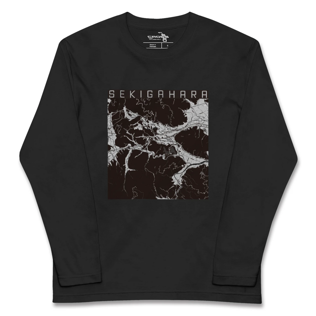 【関ケ原(岐阜県)】地図柄ロングスリーブTシャツ