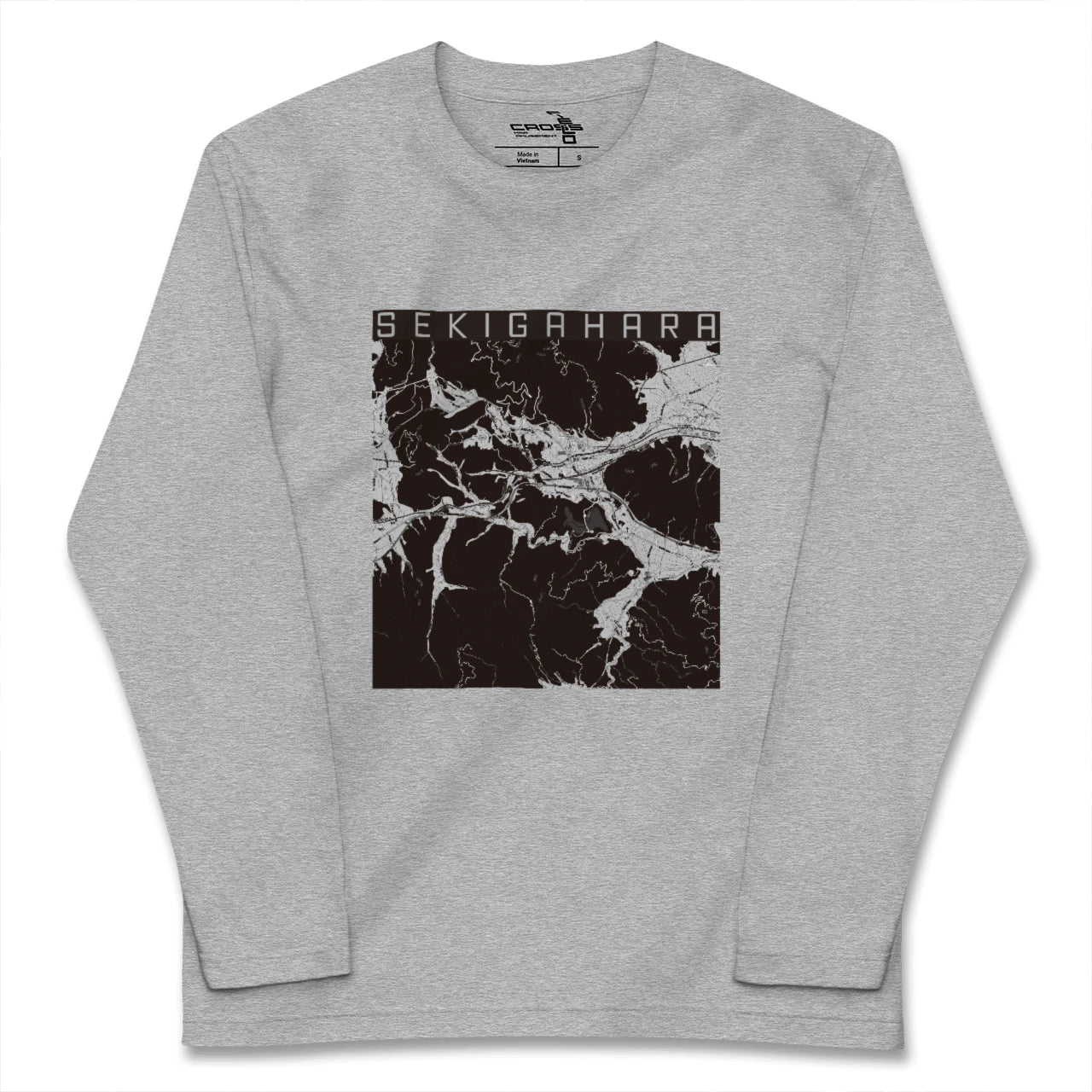 【関ケ原(岐阜県)】地図柄ロングスリーブTシャツ