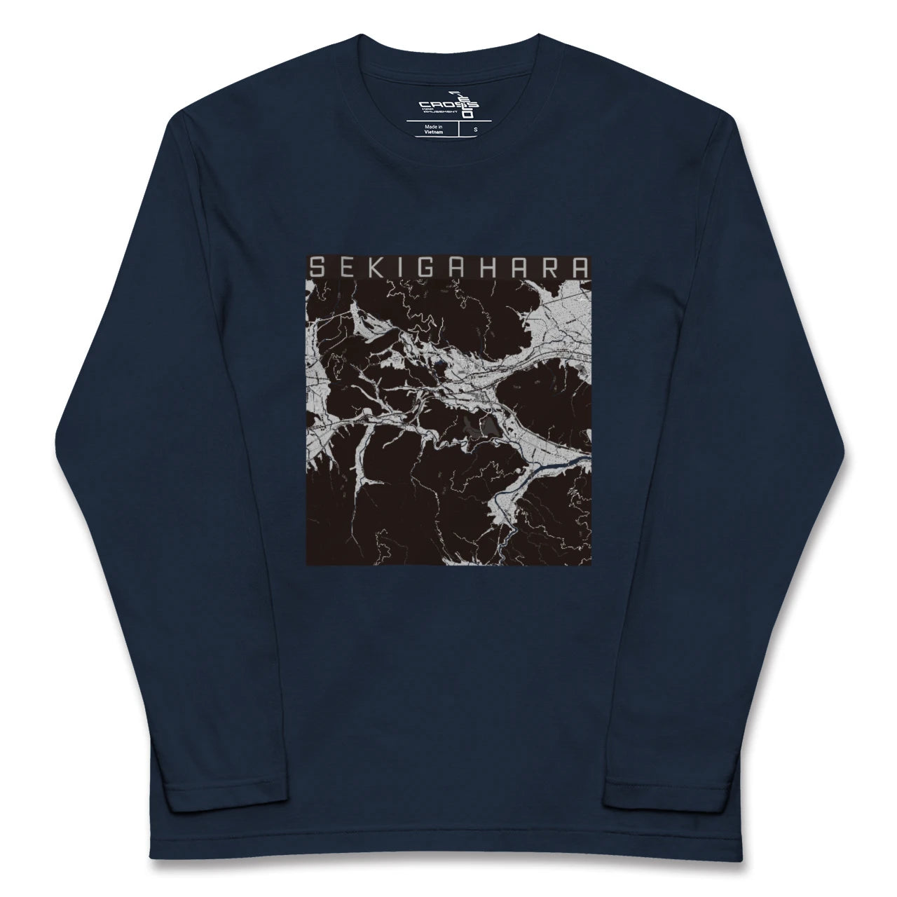 【関ケ原(岐阜県)】地図柄ロングスリーブTシャツ