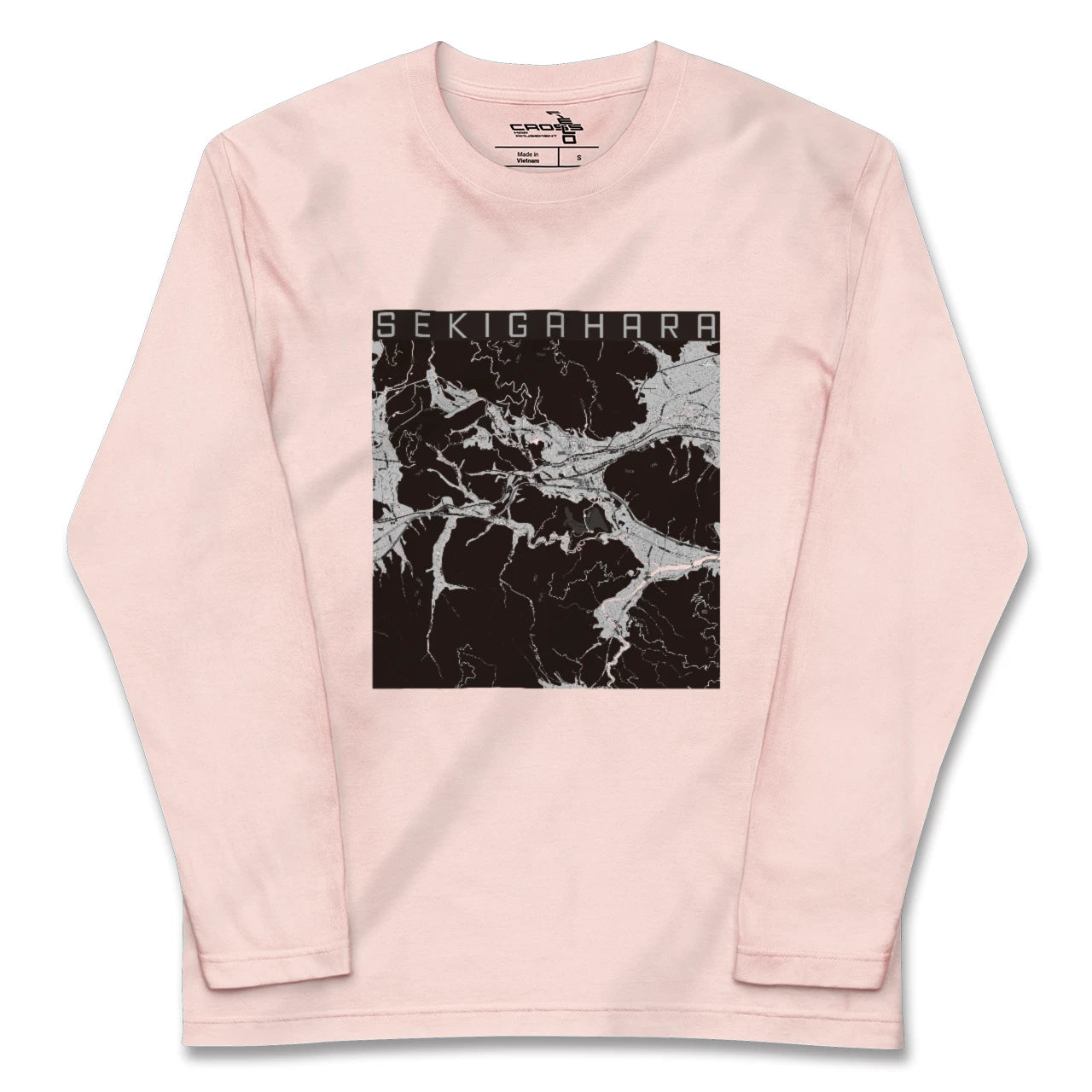 【関ケ原(岐阜県)】地図柄ロングスリーブTシャツ
