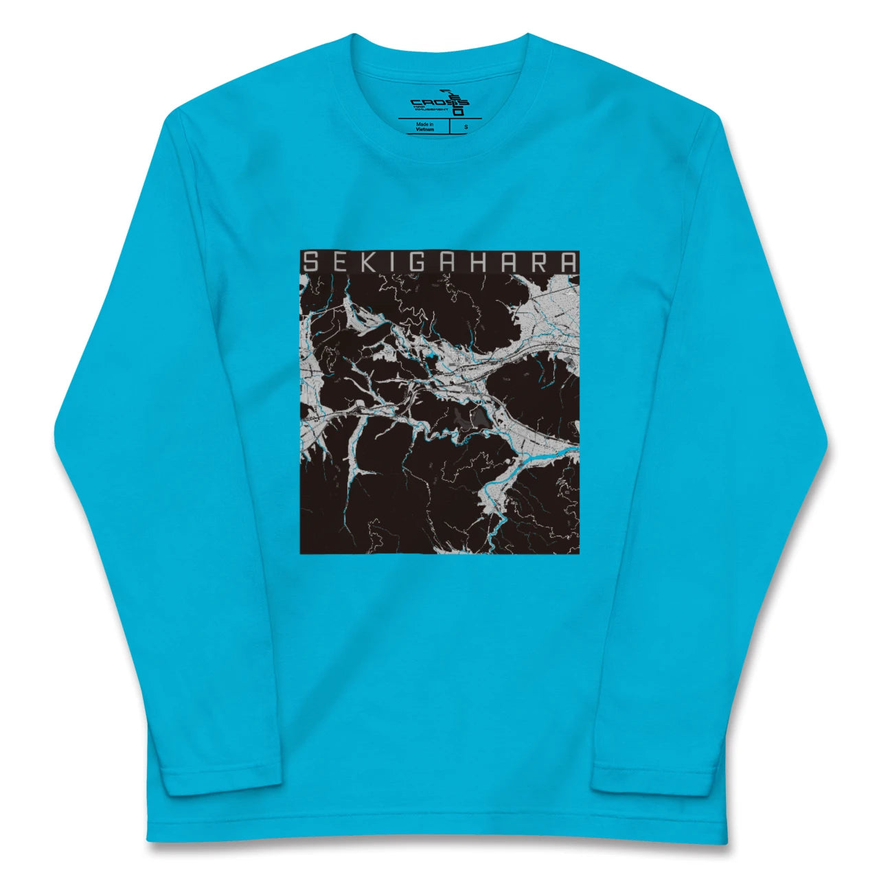 【関ケ原(岐阜県)】地図柄ロングスリーブTシャツ