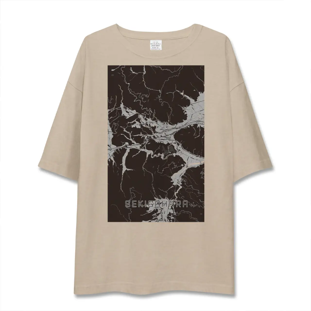 【関ケ原(岐阜県)】地図柄ビッグシルエットTシャツ