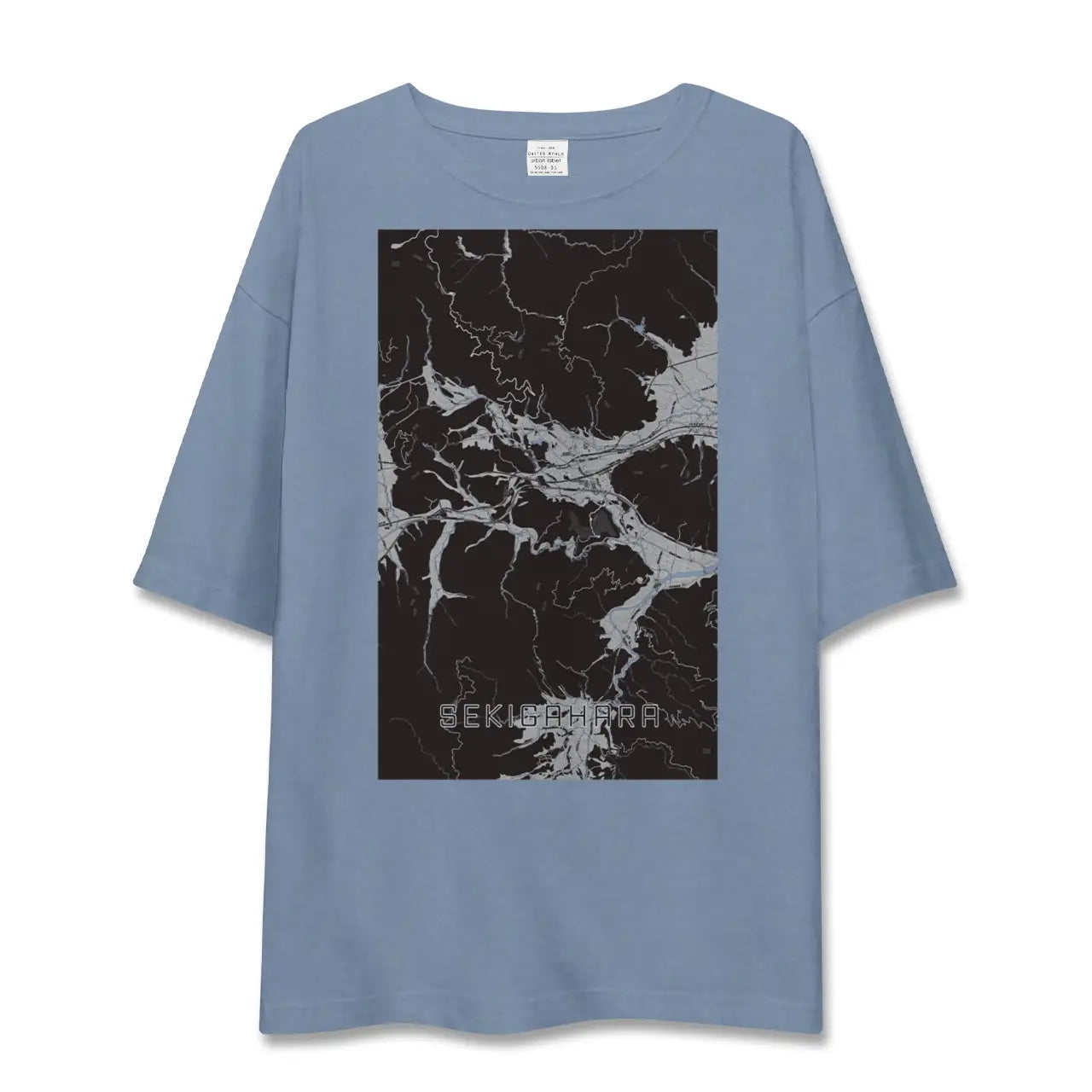 【関ケ原(岐阜県)】地図柄ビッグシルエットTシャツ