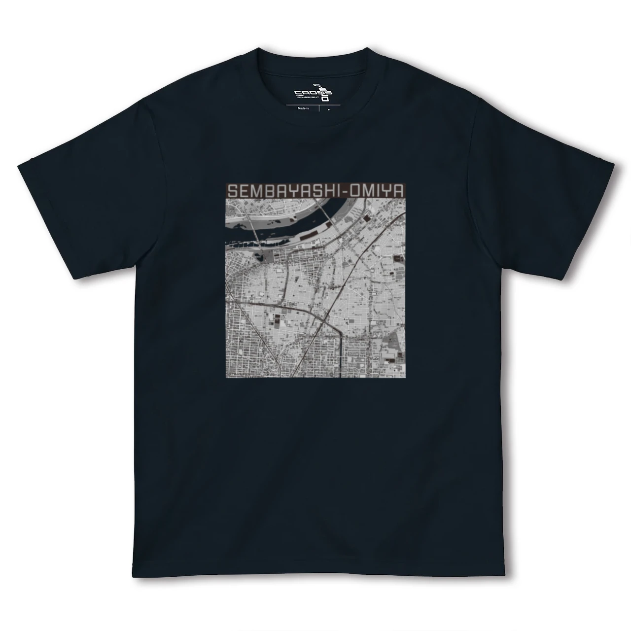 【千林大宮(大阪府)】地図柄ヘビーウェイトTシャツ