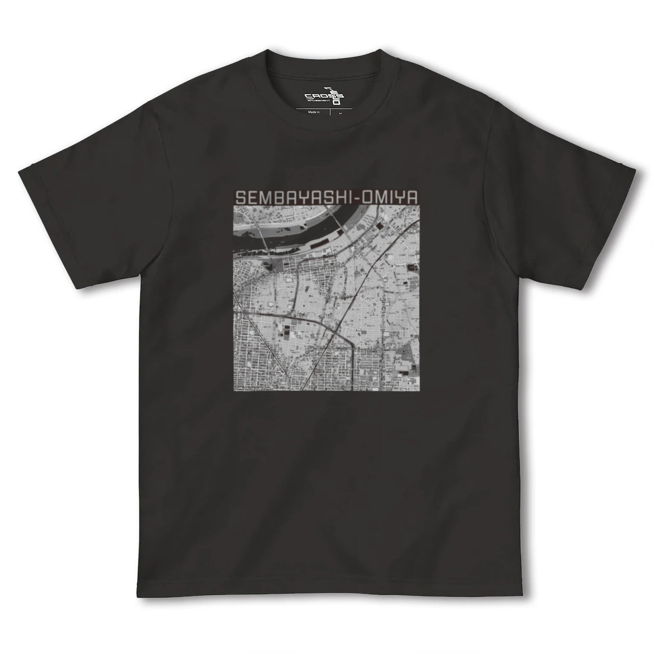 【千林大宮(大阪府)】地図柄ヘビーウェイトTシャツ
