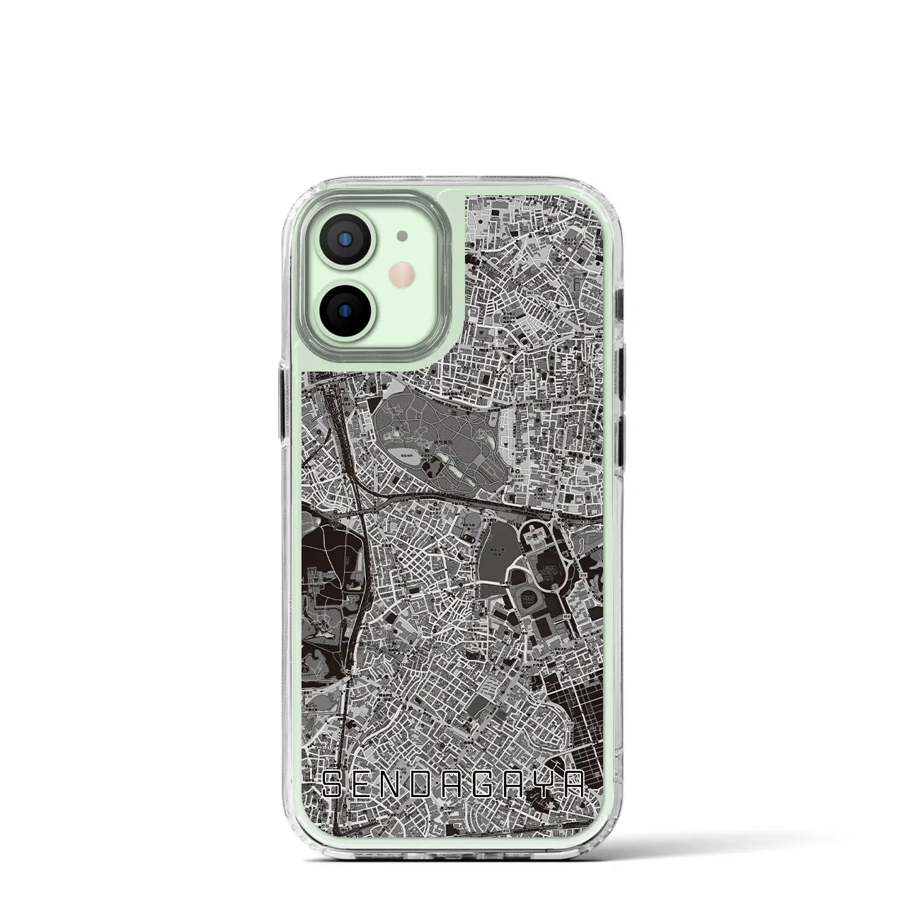 【千駄ケ谷(東京都)】地図柄iPhoneケース(MagSafeタイプ)