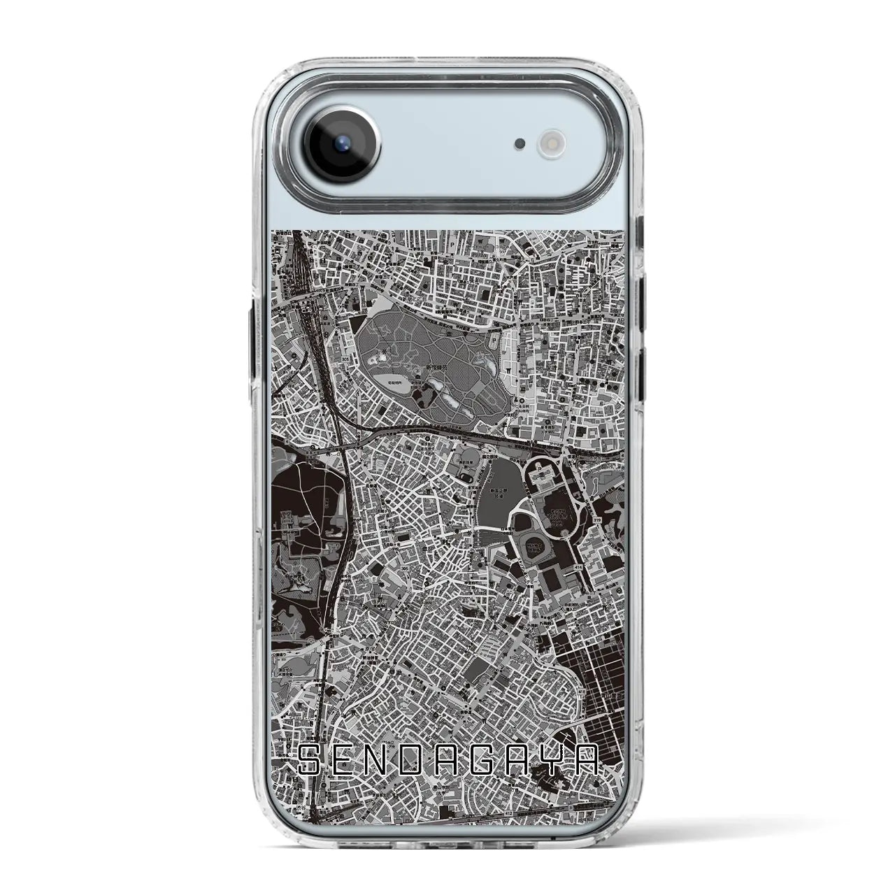 【千駄ケ谷(東京都)】地図柄iPhoneケース(MagSafeタイプ)