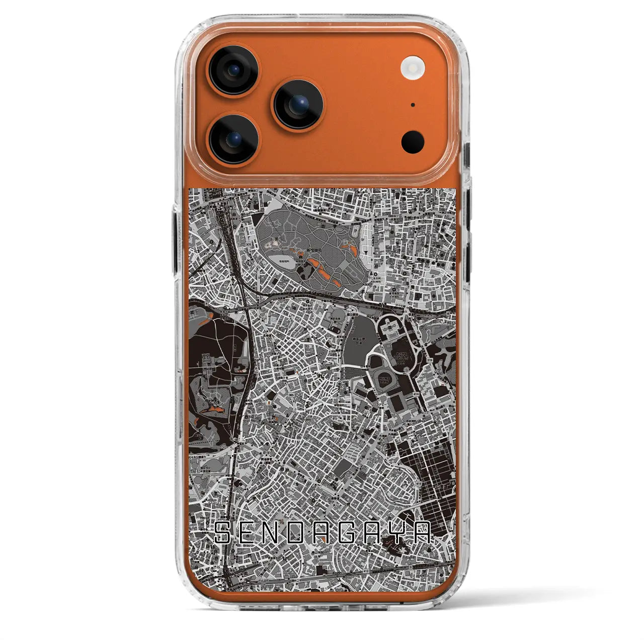 【千駄ケ谷(東京都)】地図柄iPhoneケース(MagSafeタイプ)