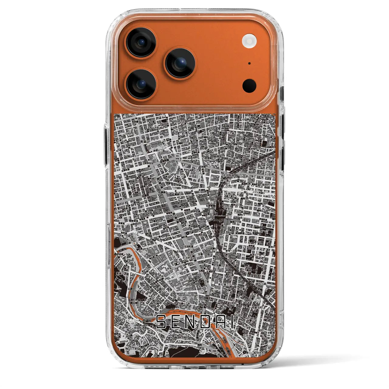 【仙台2(宮城県)】地図柄iPhoneケース(MagSafeタイプ)