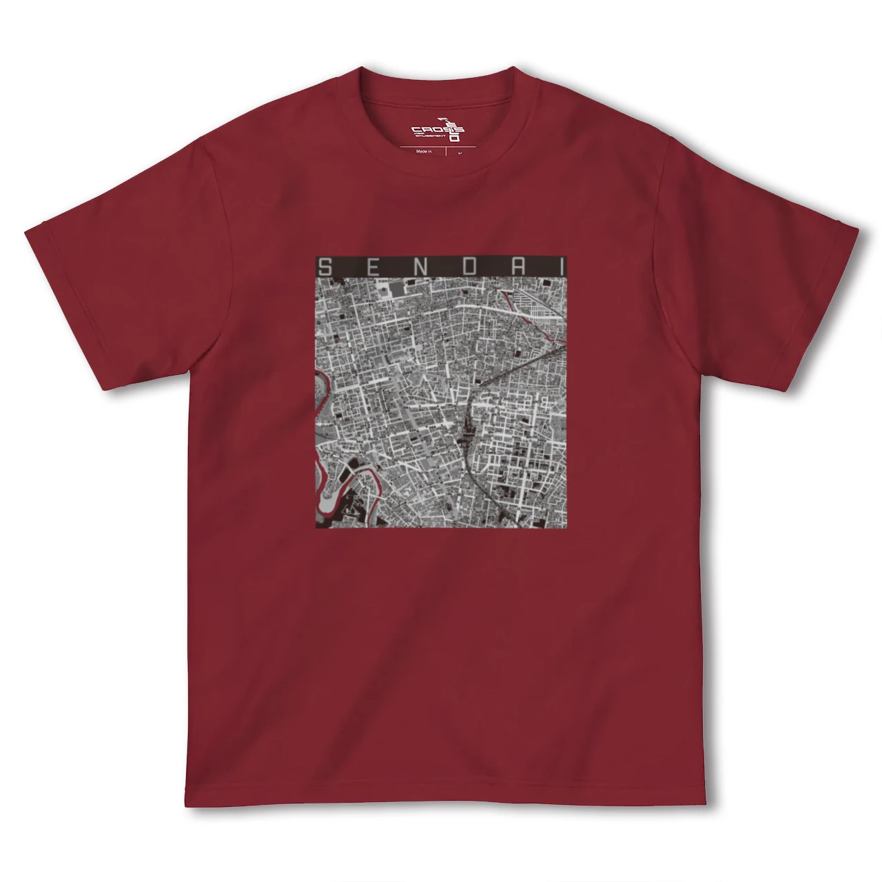 【仙台(宮城県)】地図柄ヘビーウェイトTシャツ