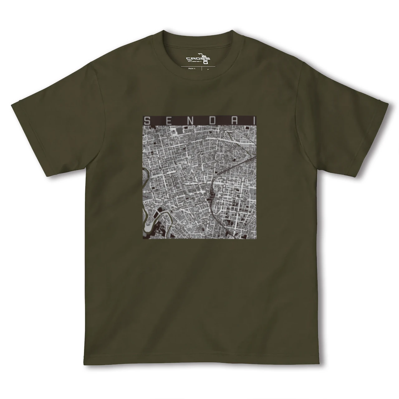 【仙台(宮城県)】地図柄ヘビーウェイトTシャツ