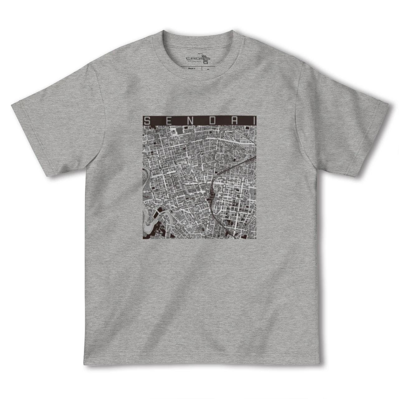 【仙台(宮城県)】地図柄ヘビーウェイトTシャツ