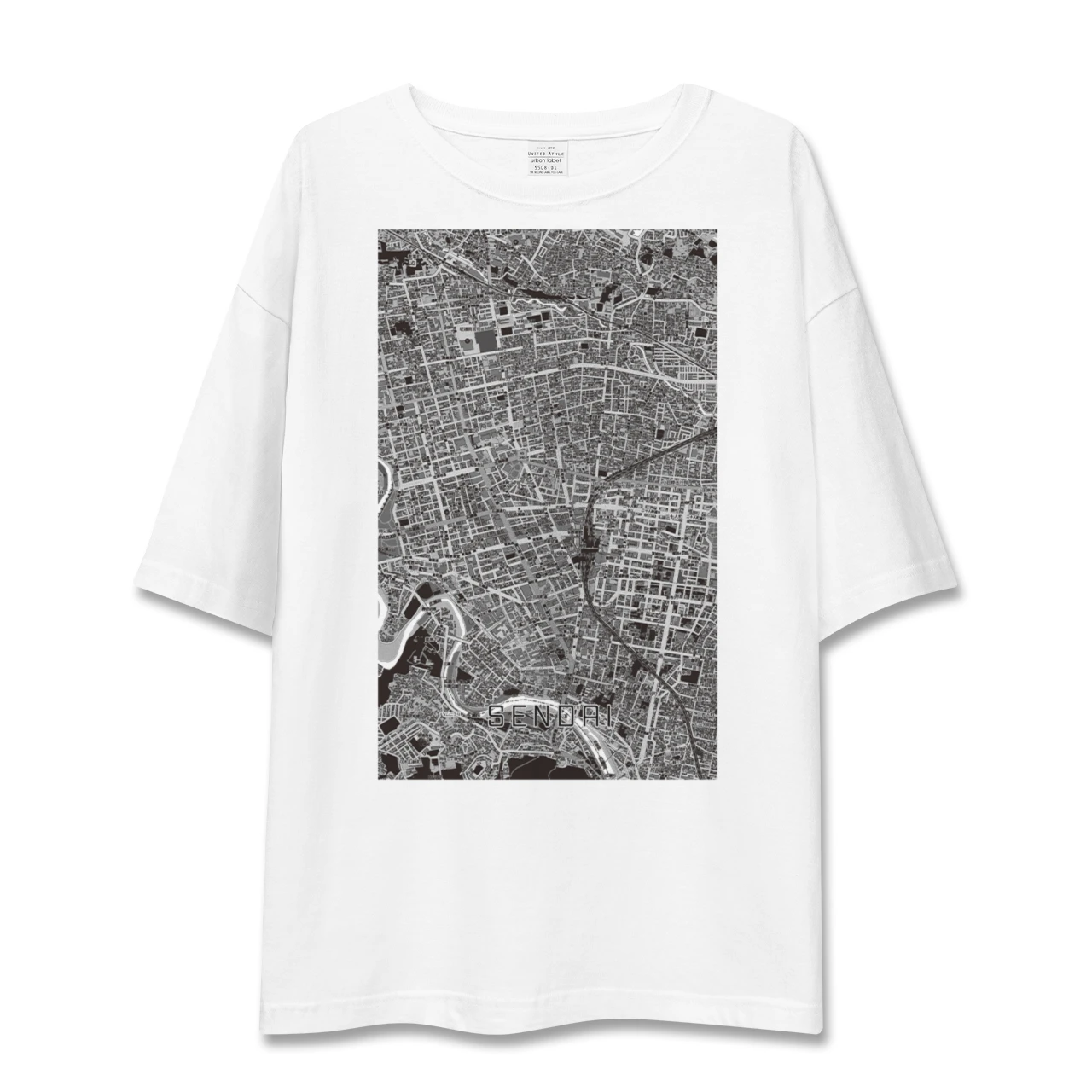 【仙台(宮城県)】地図柄ビッグシルエットTシャツ