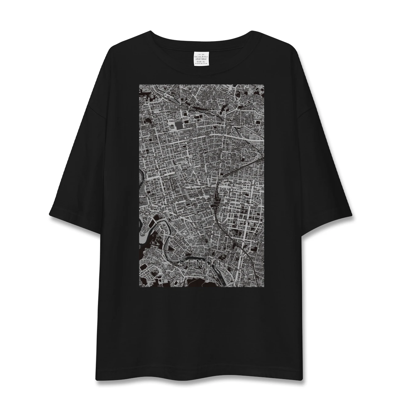 【仙台(宮城県)】地図柄ビッグシルエットTシャツ